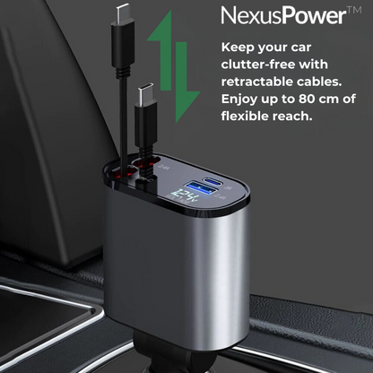 NexusPower™ - 4-in-1 Retractable Super-Fast Charger